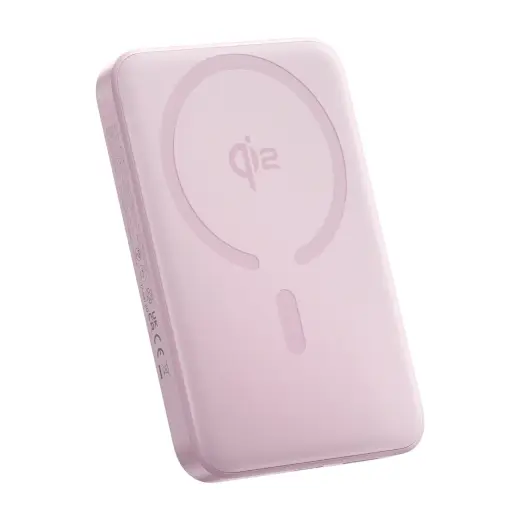 Baseus EnerFill FM12 Qi2 ārējais akumulators (powerbank) | 10 000 mAh | 22.5W | USB-C, MagSafe | rozā