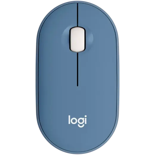LOGITECH M350 Pebble Bluetooth Mouse - BLUEBERRY