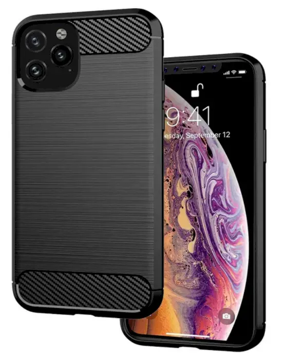 Fusion Trust Back Case Silicone Case For Apple iPhone 12 Mini Black