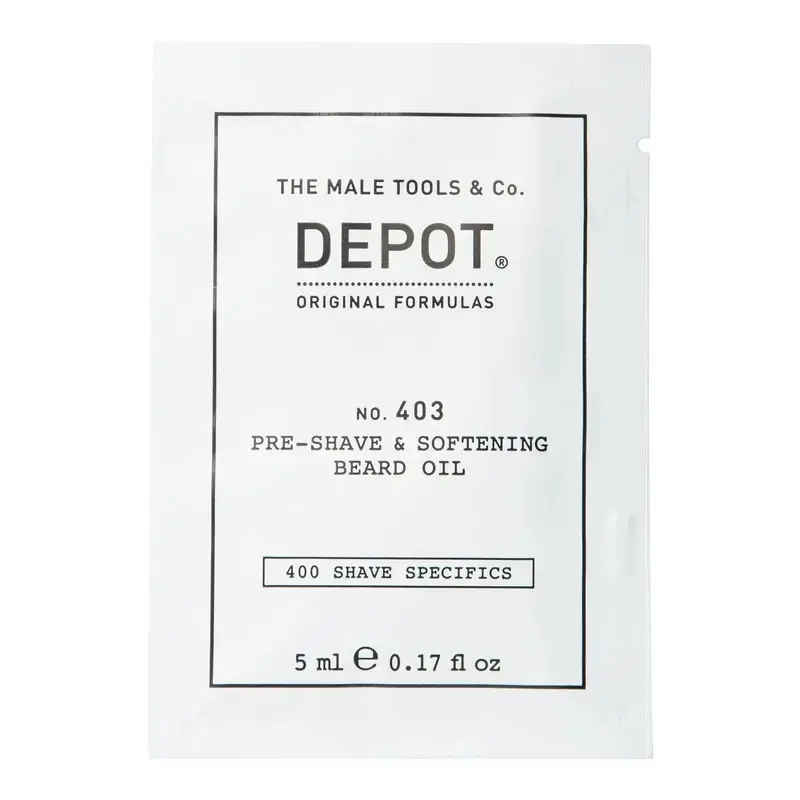 Depot, 400 Shave Specifics No. 403, Sweet Almond, Softening, Pre-Shaving Oil, 5 ml
