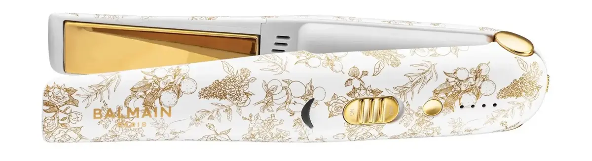 Balmain Professionnel, Limited Edition, Electric Steam Hair Straightener, White Gold
