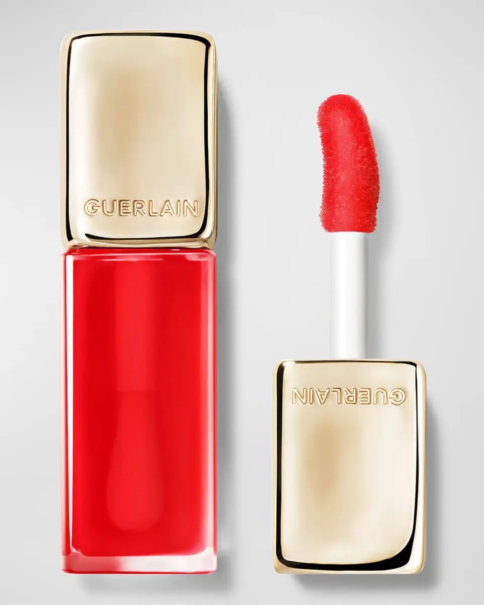 Guerlain KissKiss Bee Glow Oil 92% Natural-origin Honey Tint Lip Oil - Red