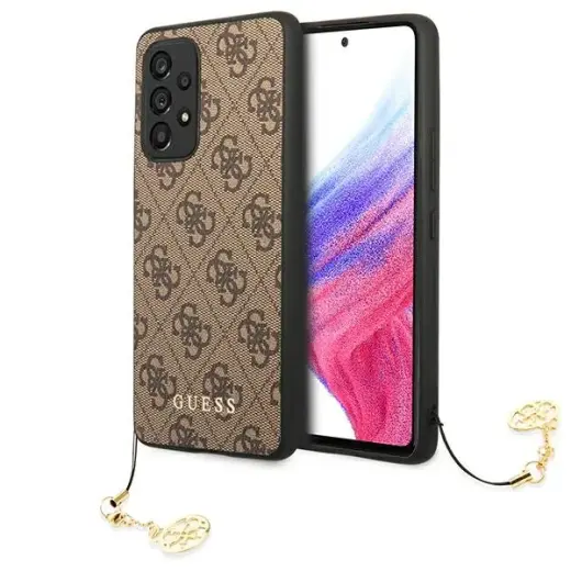 Guess 4G Charms Case for Samsung Galaxy A53 5G Brown