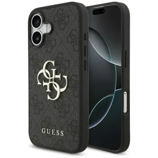 Guess 4G Big Logo phone case for iPhone 17 black