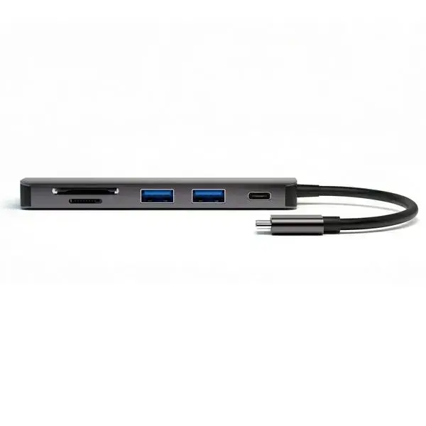 4smarts HUB 6w1 DeX Function 2xUSB-A     3.0/USB-C/HDMI/SD/MicroSD szary 468782