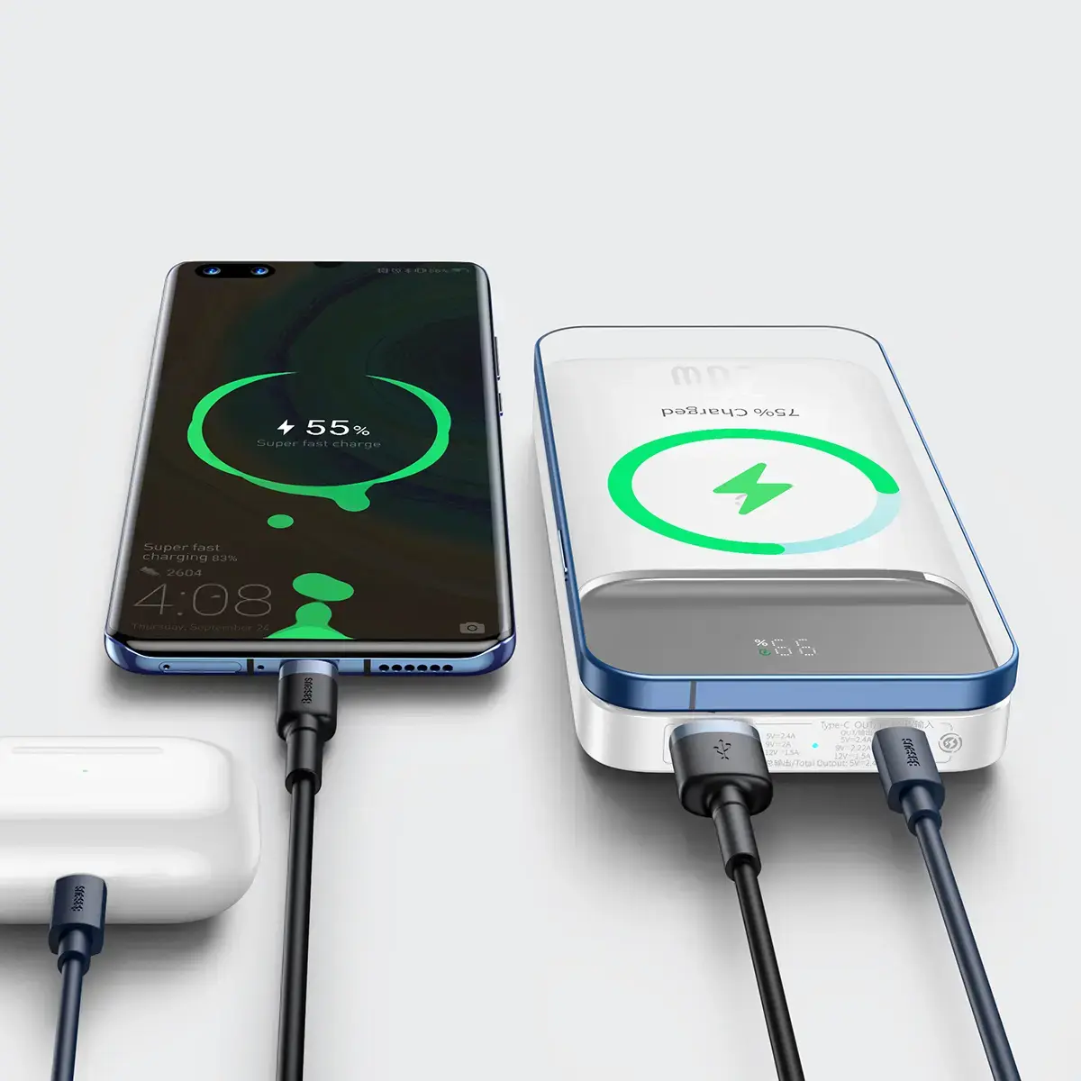 Powerbank Baseus Magnetic 10000mAh 20W (White)