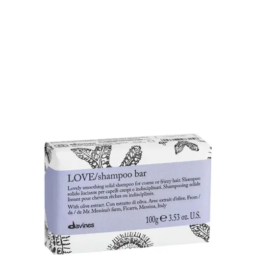 Davines LOVE Smoothing Shampoo Bar for Frizzy Hair 3.53 Oz/ 100 G