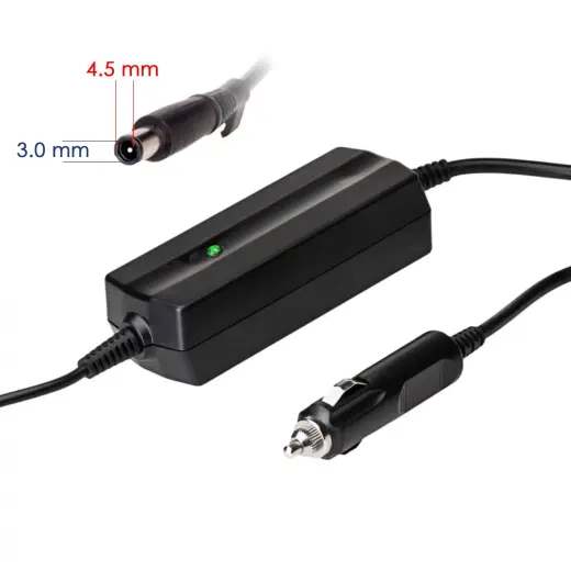 Car notebook power supply Akyga AK-ND-75 19.5V |2.31A 45W 4.5 x 3.0 mm + pin DELL 1.2m