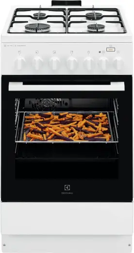 Electrolux gāzes plīts ar elektrisko cepeškrāsni, nerūsoša tērauda, 50cm