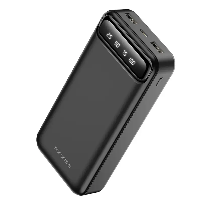 Borofone BJ14A Freeway external battery (powerbank) | 20000 mAh | 10W | USB-A, USB-C, Micro USB | black