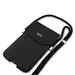 Lacoste PVC Iconic Petit Pique Metal Logo Phone Pouch XL Black