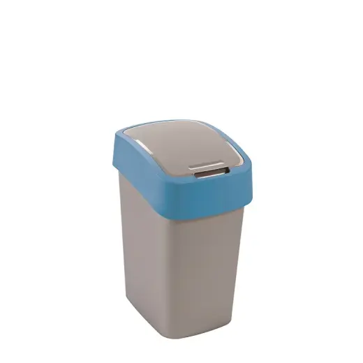 Waste bucket Flip Bin 25L silver/blue
