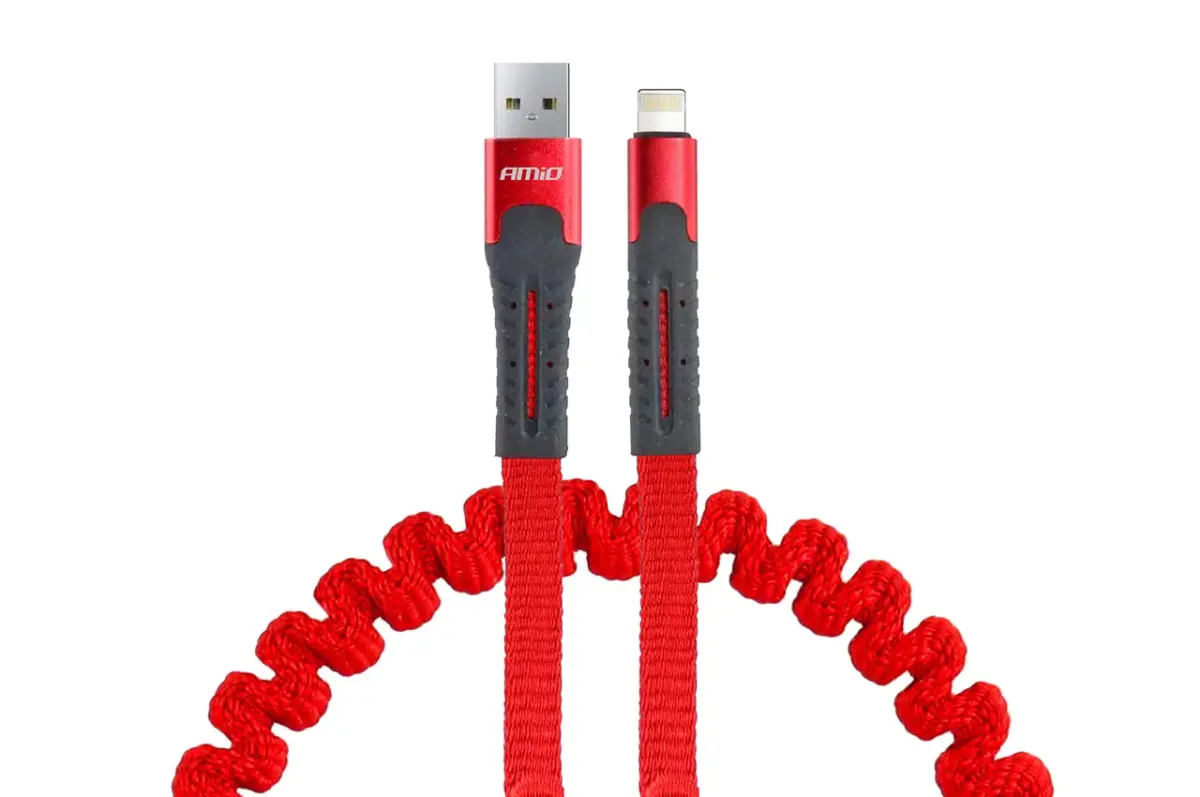 USB to Lightning spring cable 1.2m AMiO UC-13