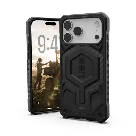 UAG Monarch Pro MagSafe Case for iPhone 17 Pro Max - Black and Gray