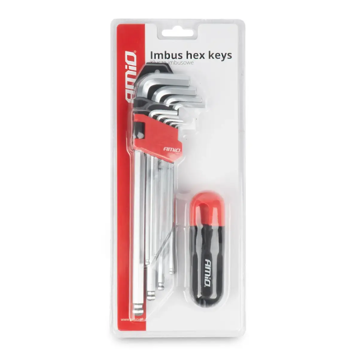 Imbus hex keys CRV 9pcs AMIO-04303