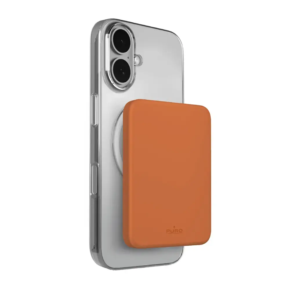 Puro Slim Power Mag ārējais akumulators (powerbank) | 4 200 mAh | USB-C, MagSafe | oranžs