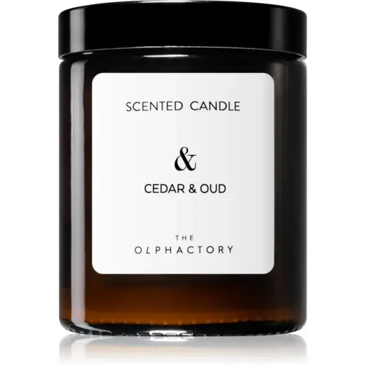 The Olphactory, Cedar & Oud, Woody, Scented Candle, 135 g