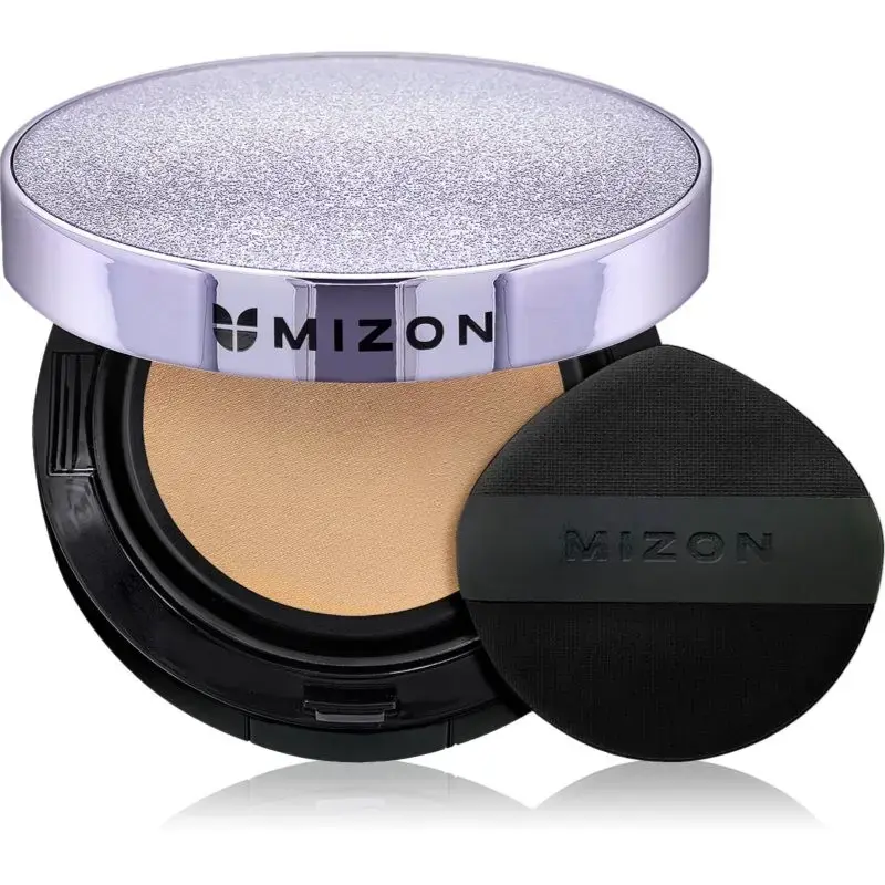 Mizon Vegan Collagen SPF38 PA++ Long-lasting Cushion Foundation with High UV Protection Color #23 Natural Sand Beige 2x15 G
