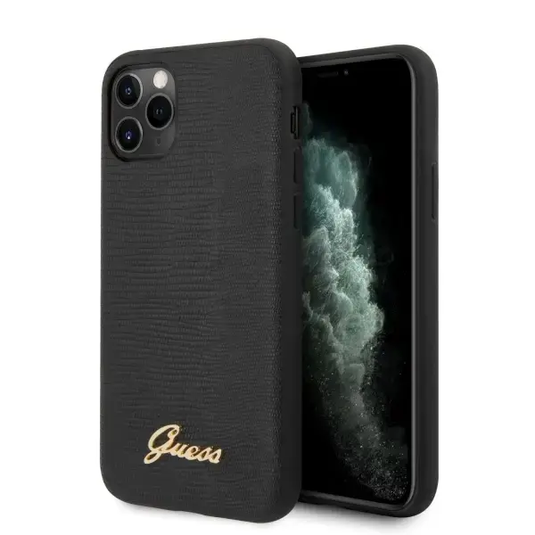 Guess GUHCN65PCUMLLIBK iPhone 11 Pro Max czarny|black Lizard Collection