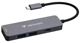 Dokstacija Verbatim USB-C Essentials Multiport Hub 4 Port