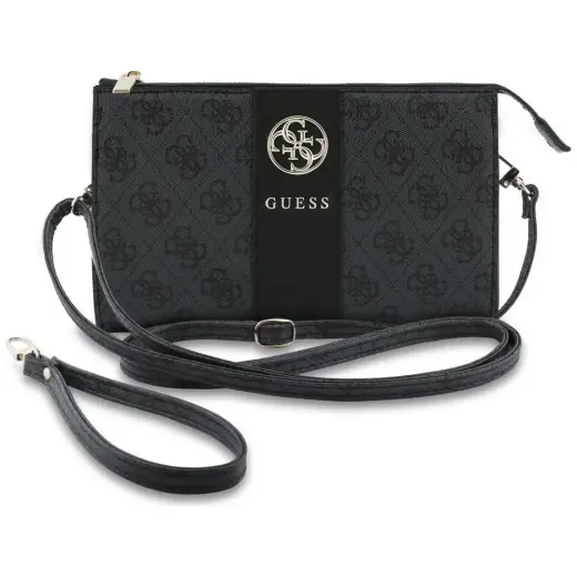 Phone Bag Guess 4G with Round   4G & Classic Logos Stripe black