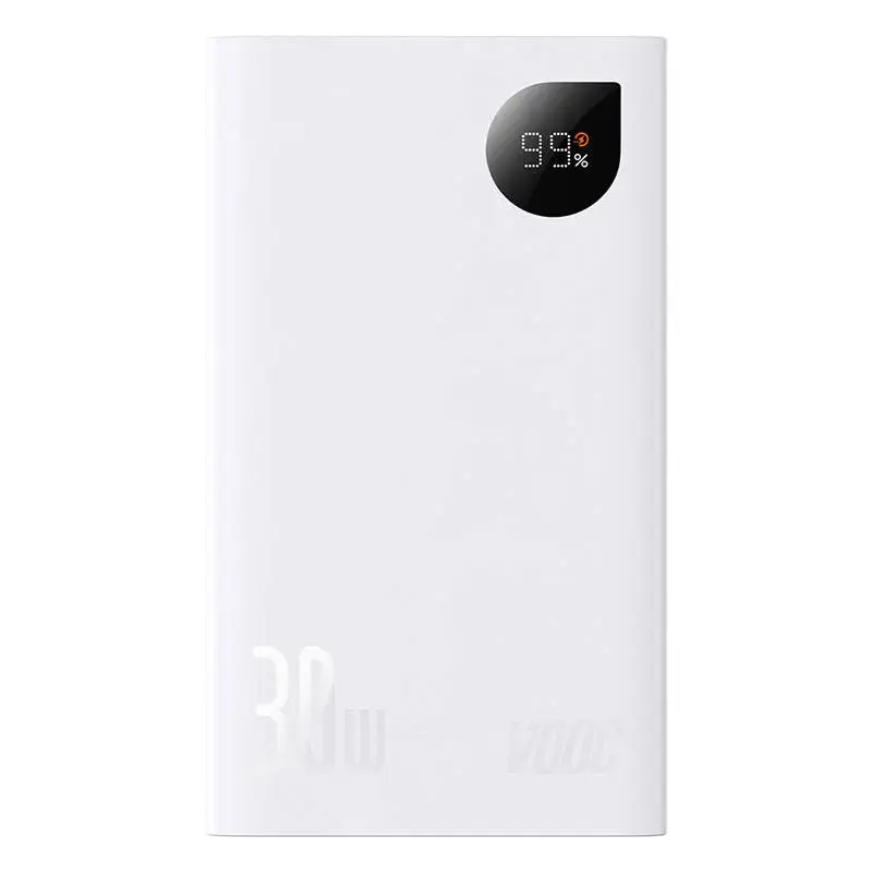 Powerbank Baseus Adaman 2, 20000mAh, 30W, 3xUSB, USB-C (white)