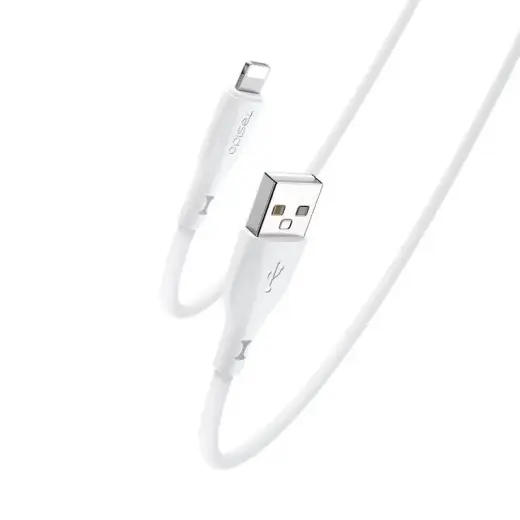 Yesido CA119 andmeedastus- ja laadimiskaabel | USB-A kuni Lightning | 12W | 1m | valge