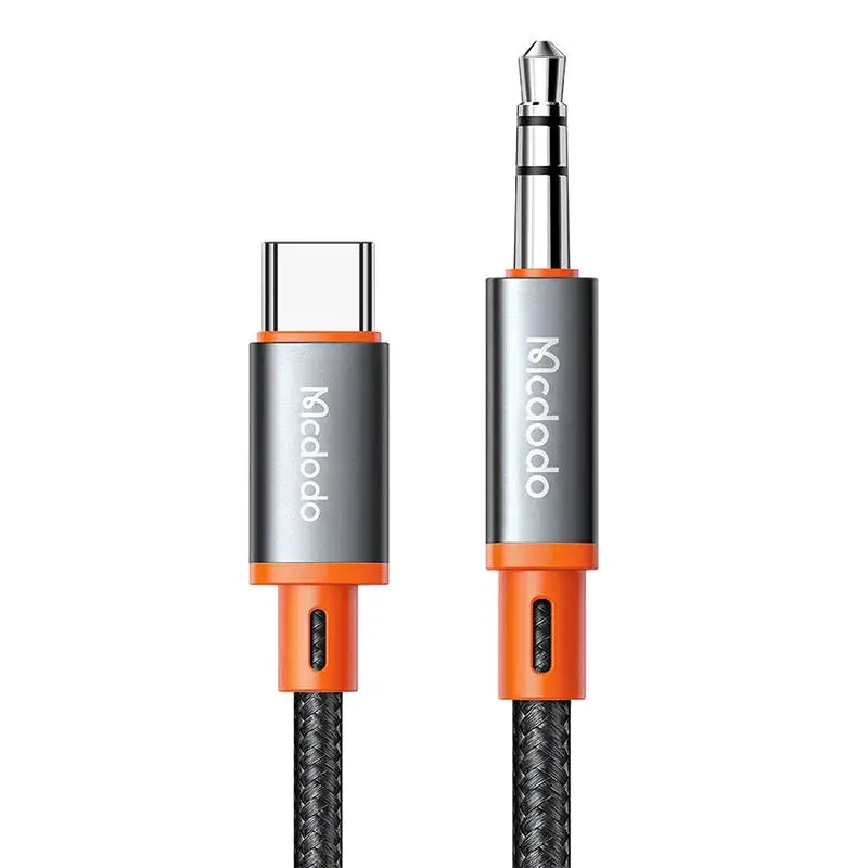Mcdodo CA-900 USB-C to 3.5mm AUX mini jack cable, 1.8m (black)