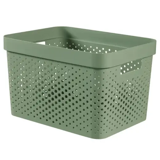 Коробка Infinity Recycled 17L 36x27x22см зеленая