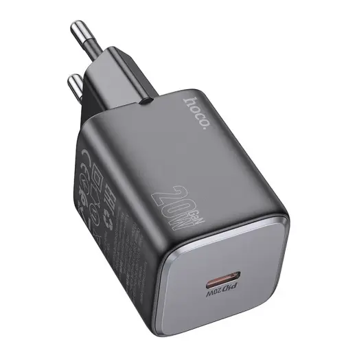 HOCO N40 reisilaadija | 20W | PD, QC | USB-C | must