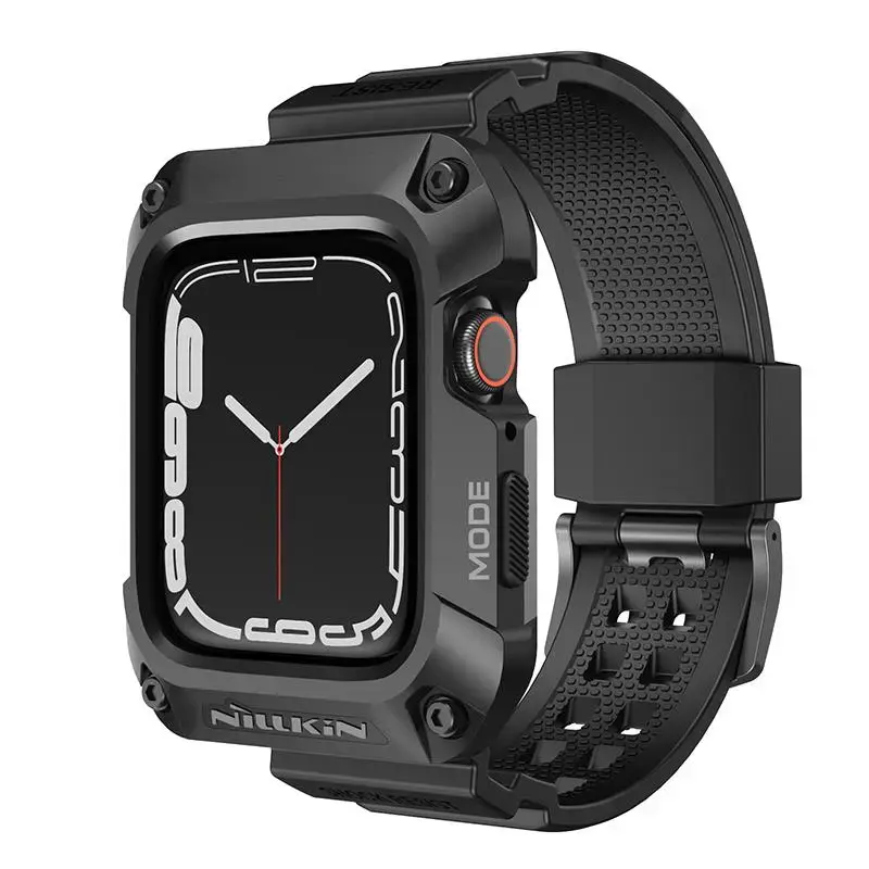 Nillkin DynaGuard viedpulksteņa siksniņa priekš Apple Watch (45 mm) | plastmasa | melna