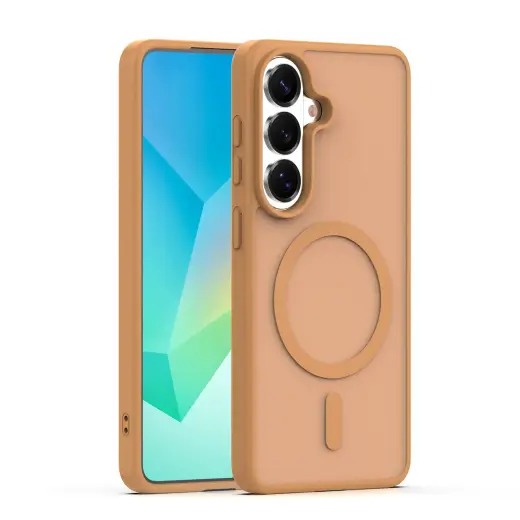 Mag Matt чехол с поддержкой MagSafe для телефона Samsung Galaxy A16 4G (A165) | A16 5G (A166) | A17 4G (A175) | A17 5G (A176) коричневый