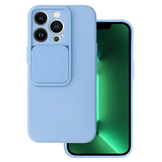 Camshield Soft telefoni ümbris iPhone 13 Pro sinine (kaamera kaitsega)