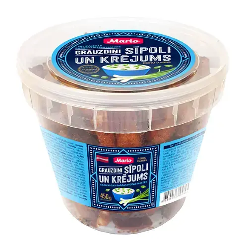 Grauzdiņi MARIO, ar sīpolu un krējuma garšu, 450g