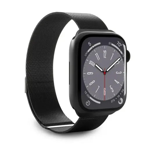 Puro Milanese nutikella rihm Apple Watch (38/40/41 mm) jaoks | roostevaba teras | must