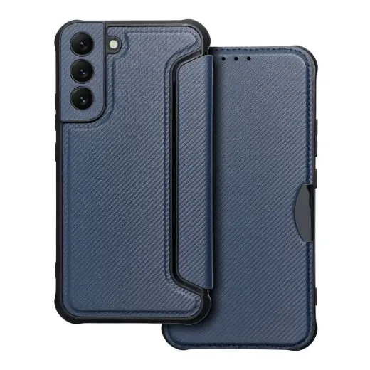 Razor book type phone case for Samsung Galaxy S22+ (S906) blue