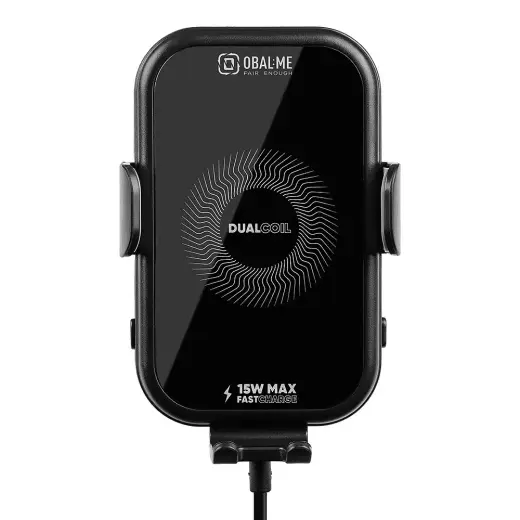 Obal:Me GravCharger gravitatsiooniline auto telefonihoidik 15W juhtmevaba laadimisega must