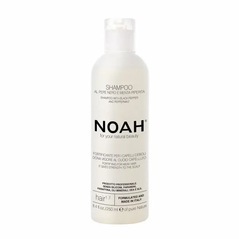Noah, Natural, Black pepper, Hair Shampoo, Fortifying, 250 ml