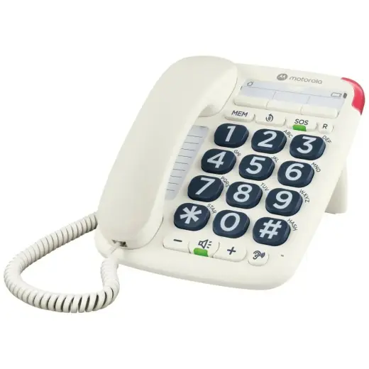 Cordless landline phone Motorola CT200 white