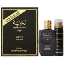 Raghba For Men Gift set EDP 100 ml and deospray 50 ml.