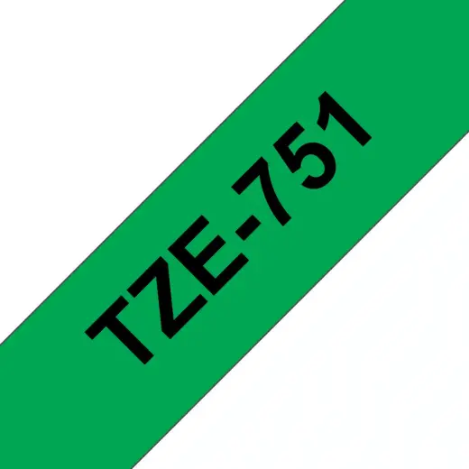 Brother Colour ribbon TZE-751 / TZE751 Black, green