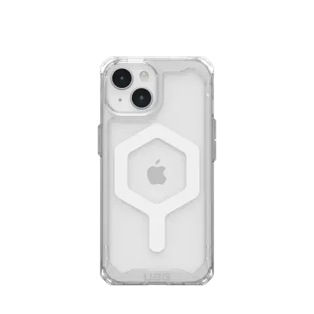 UAG Plyo MagSafe case for iPhone 15 - transparent and white