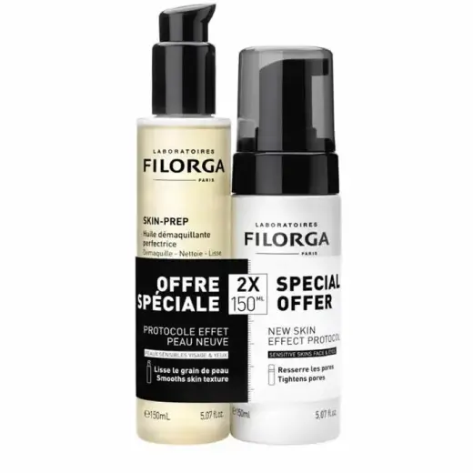 Filorga Duo Skin Prep Oil + Cleansing Foam 2x150ml
