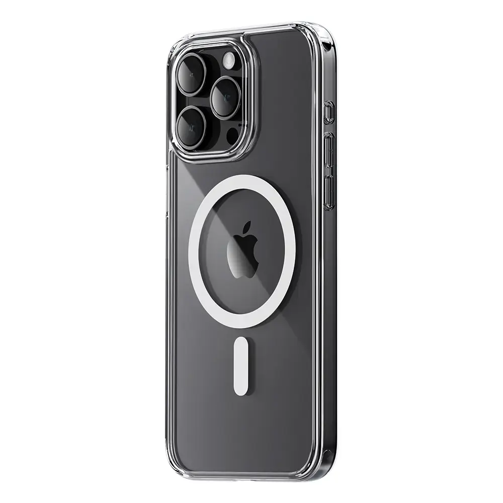 Rock Crystal Series Magnetic Case for Iphone 16 transparent