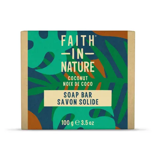 Faith In Nature, Coconut, Cleansing & Moisturising, Soap Bar, 100 g