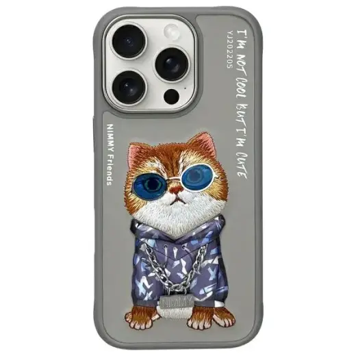 Nimmy phone case for iPhone 16 Pro Max gray