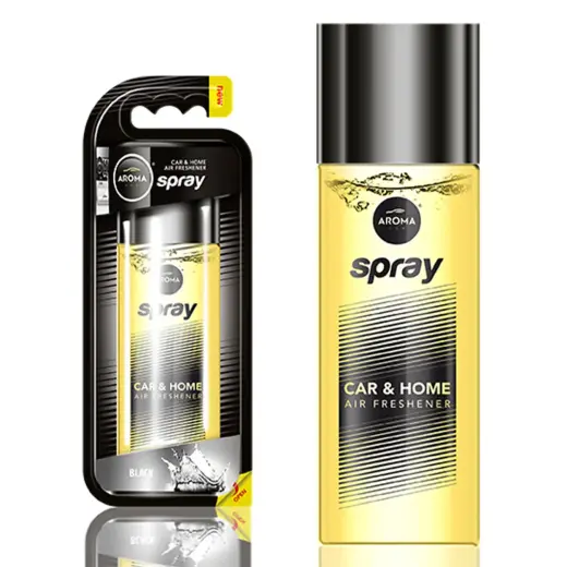 Car air freshener AROMA SPRAY BLACK