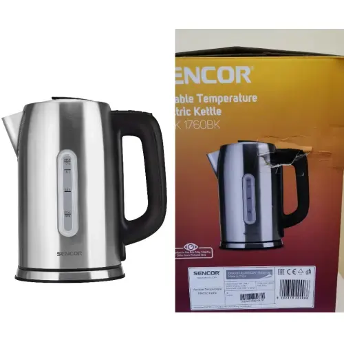Sencor SWK 1760BK Electric kettle with temperature control 1.7L 2400W (Damaged packaging)