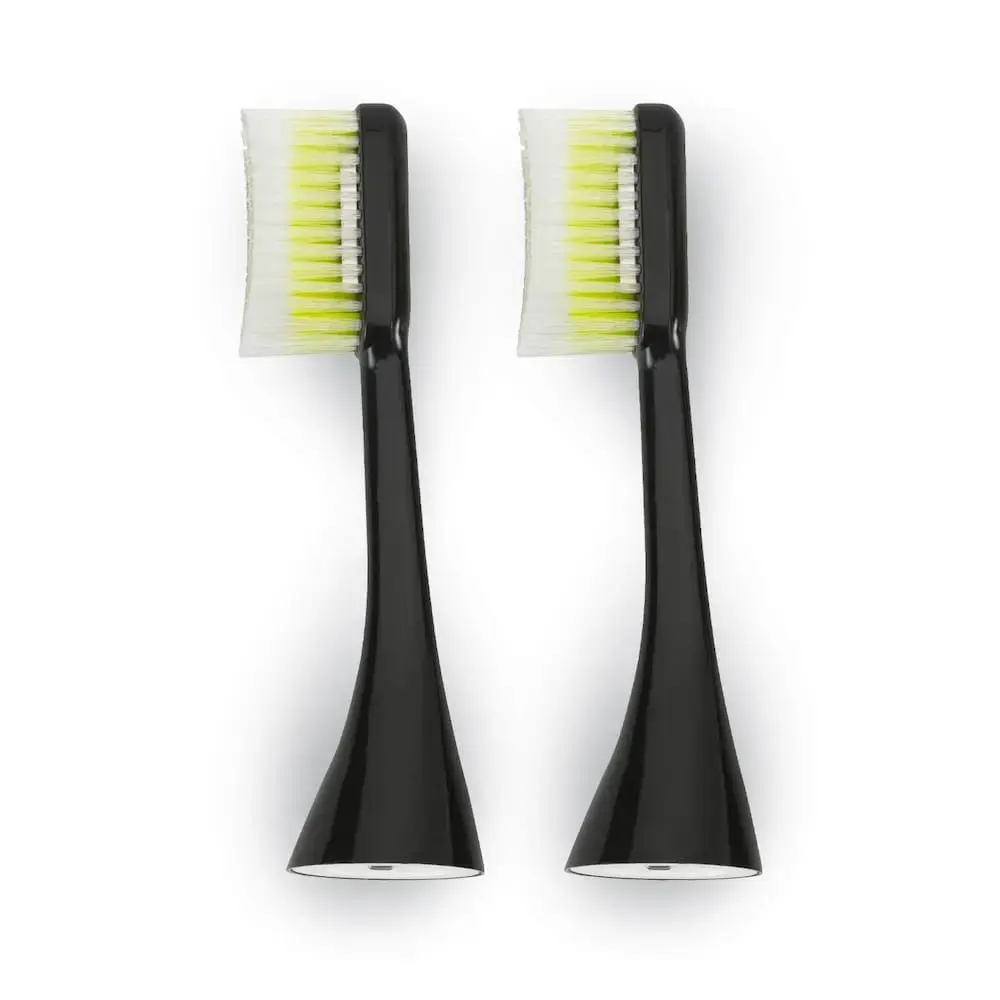 Silk'n Replacement Heads for ToothWave Soft Large Black Toothbrush 2 Pieces