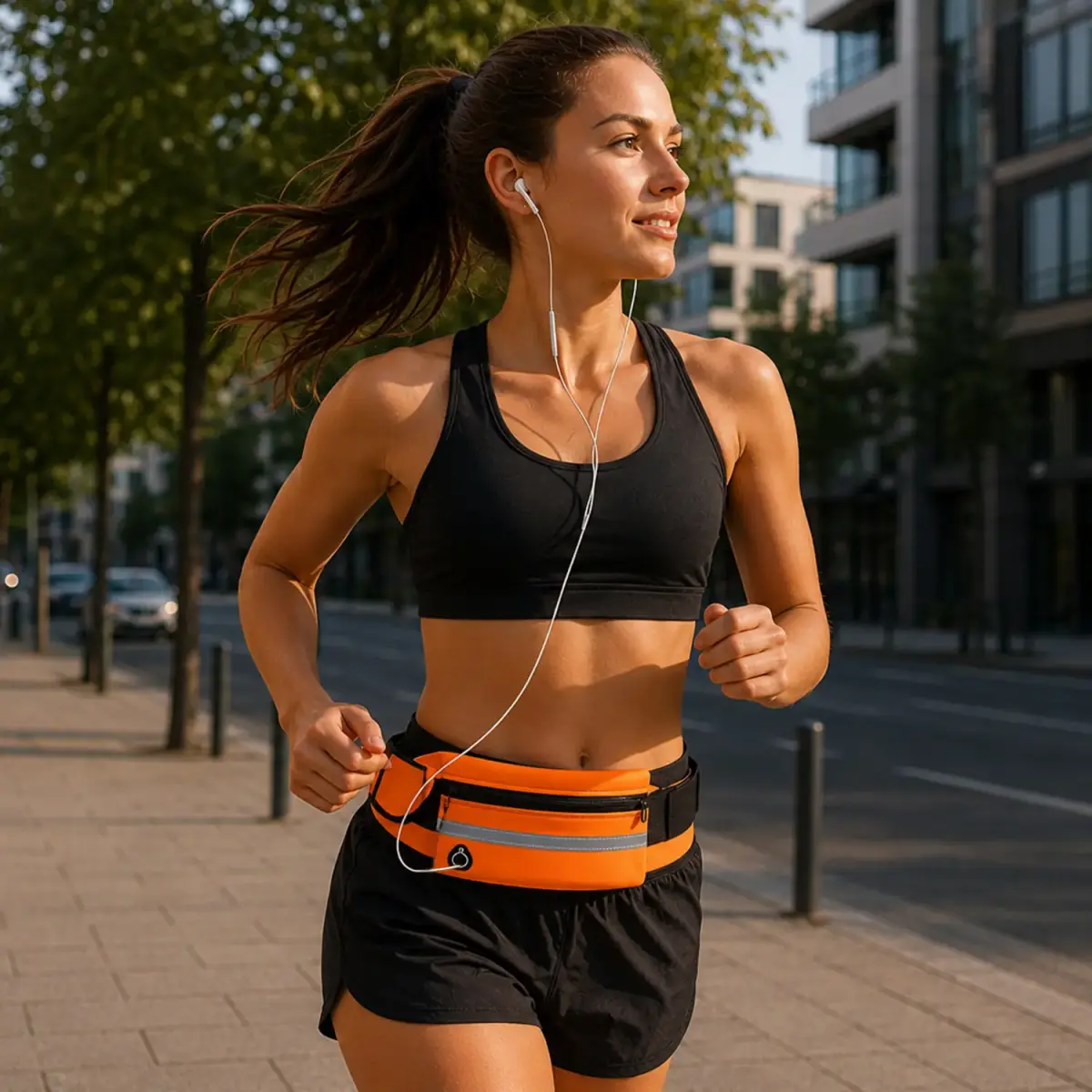 Sport universal running bag design 1 orange